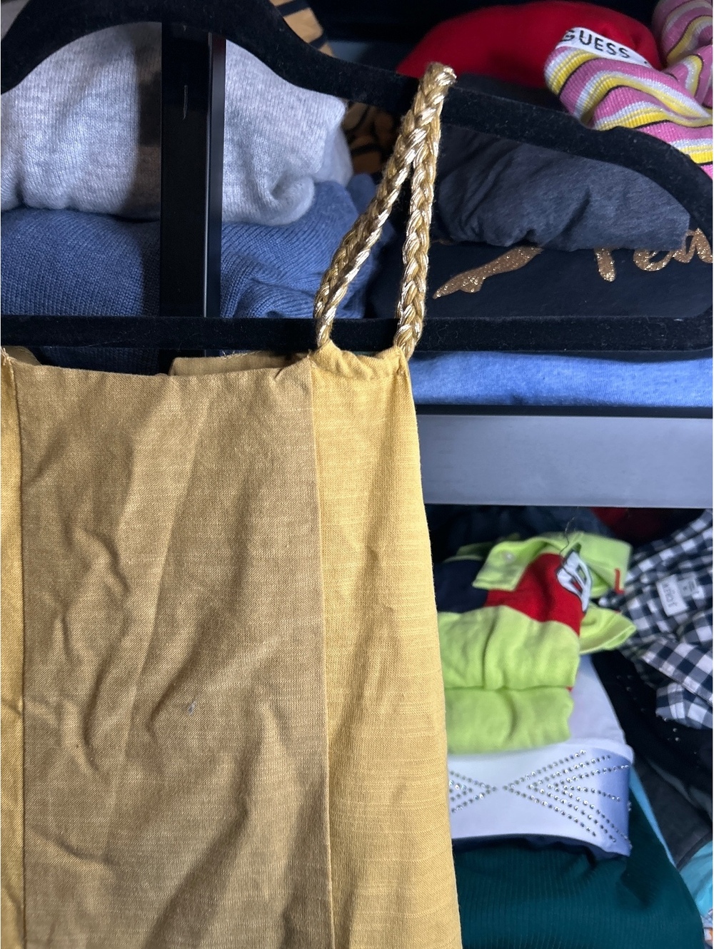 Tahari Girl Yellow Sleeveless Dress with Braided Straps Size 10